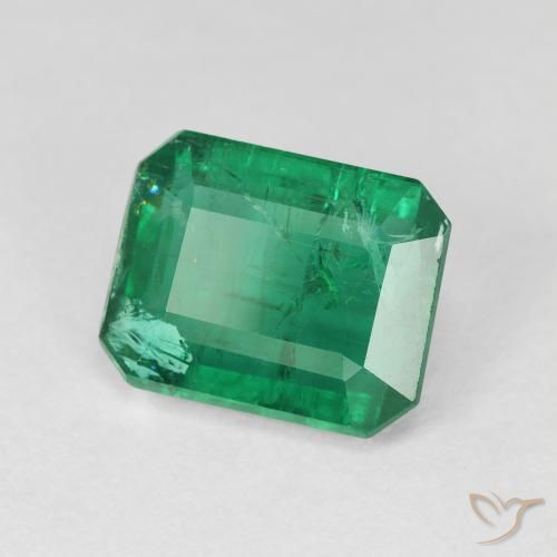 Smeraldo Verde freddo naturale da 4.49 ct, Ottagonale / Taglio smeraldo, VS-SI