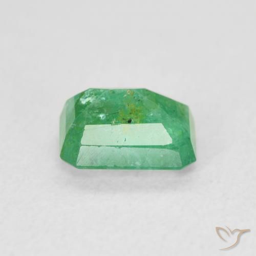 Smeraldo Verde medio naturale da 0.93 ct, Ottagonale / Taglio smeraldo, SI-I1