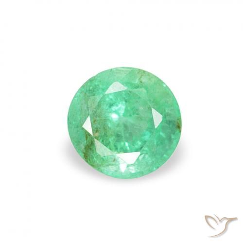 0.16ct Naturale Verde brillante Smeraldo, Rotondo, SI