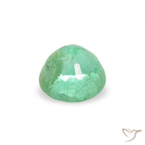 Smeraldo Verde brillante naturale da 0.16 ct, Rotondo, SI