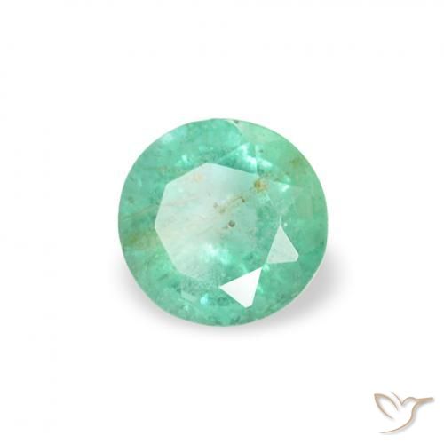 Smeraldo Fresco verde smeraldo naturale da 0.16 ct, Rotondo, SI