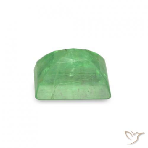 Smeraldo naturale verde da 0,18 ct, baguette, SI