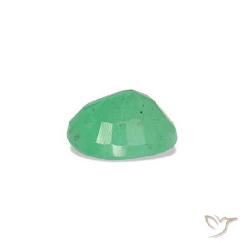 Smeraldo naturale verde da 0,32 ct, taglio ovale, VS-SI