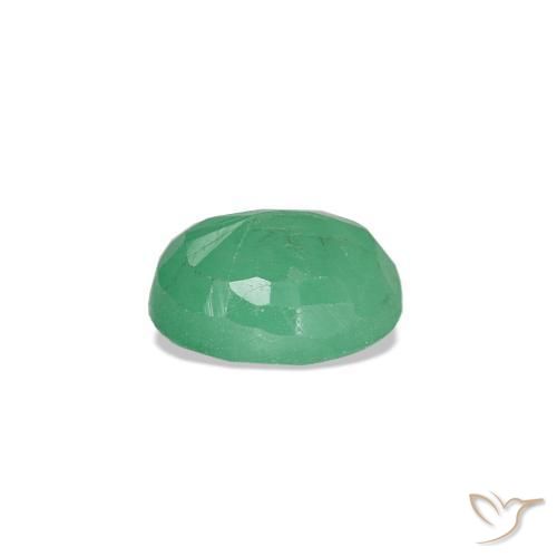 Smeraldo naturale verde da 0,32 ct, taglio ovale, SI