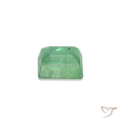 Smeraldo naturale verde da 0,15 ct, baguette, SI