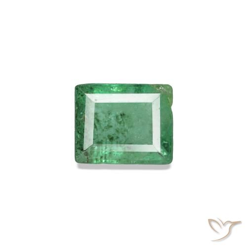 Smeraldo naturale verde da 0,16 ct, baguette, SI