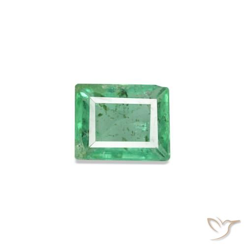 0.15ct verde smeraldo, baguette, SI