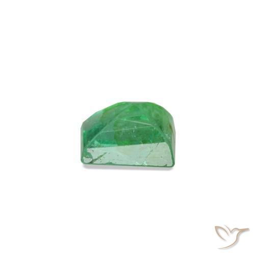 Smeraldo naturale verde da 0,13 ct, baguette, SI