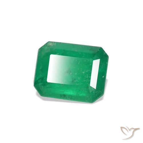 Smeraldo Verde medio naturale da 0.51 ct, Ottagonale / Taglio smeraldo, VS-SI