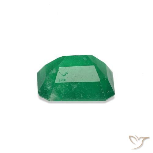 Smeraldo Verde medio naturale da 0.51 ct, Ottagonale / Taglio smeraldo, VS-SI