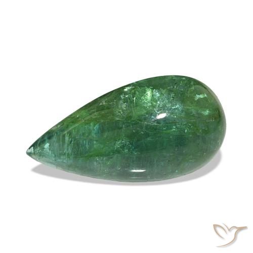 Smeraldo Verde medio naturale da 9.82 ct, Forma a pera, Trasparente