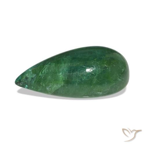 Smeraldo Verde medio naturale da 9.82 ct, Forma a pera, Trasparente