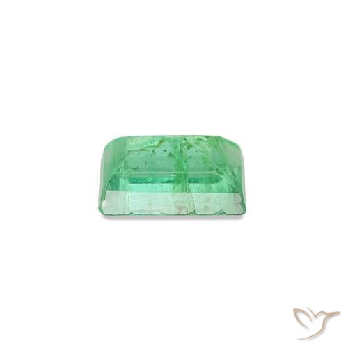 Smeraldo Verde elettrico naturale da 0.15 ct, Taglio a baguette, VS-SI