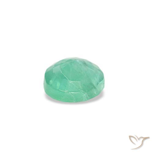 Smeraldo naturale verde da 0,16 ct, taglio rotondo, SI
