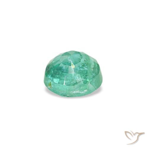 Smeraldo naturale verde da 0,19 ct, taglio rotondo, SI
