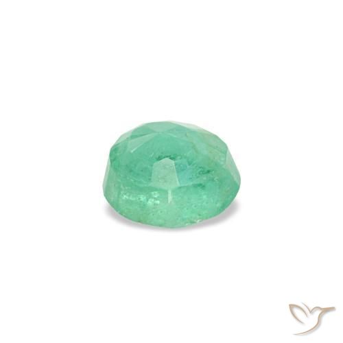 Smeraldo naturale verde da 0,19 ct, taglio rotondo, VS-SI