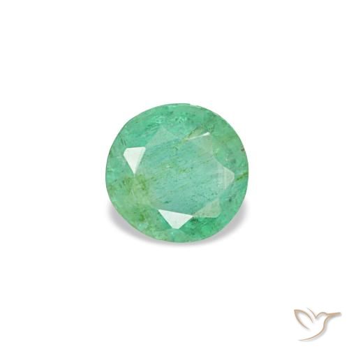 0.19ct verde smeraldo, rotondo, VS-SI