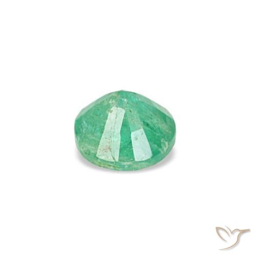 Smeraldo naturale verde da 0,16 ct, taglio rotondo, VS-SI