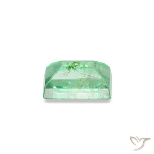 Smeraldo naturale verde da 0,19 ct, baguette, VS-SI