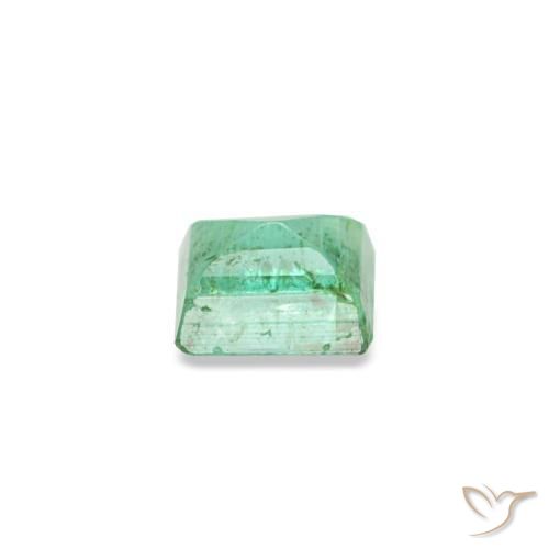 Smeraldo naturale verde da 0,15 ct, baguette, SI