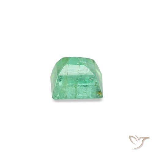 Smeraldo naturale verde da 0,13 ct, baguette, SI