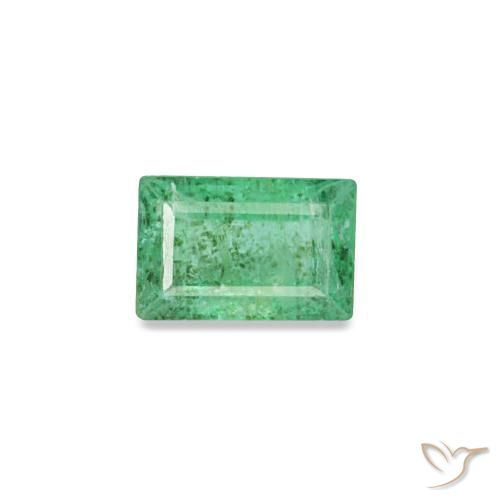 0.16ct verde smeraldo, baguette, SI
