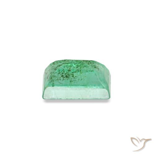 Smeraldo naturale verde da 0,16 ct, baguette, SI