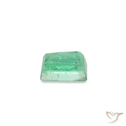 Smeraldo naturale verde da 0,13 ct, baguette, SI
