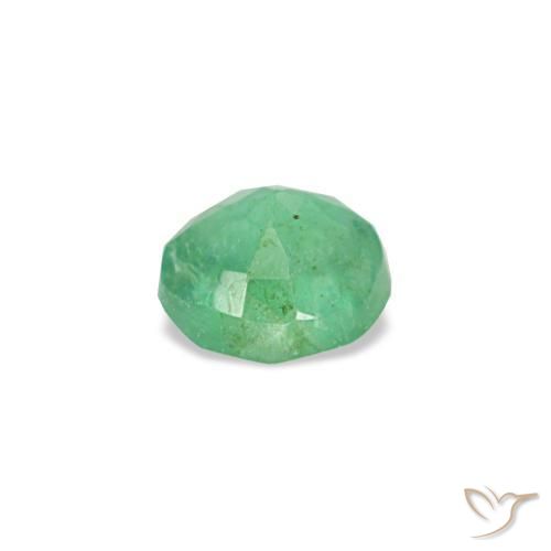 Smeraldo naturale verde da 0,19 ct, taglio rotondo, VS-SI