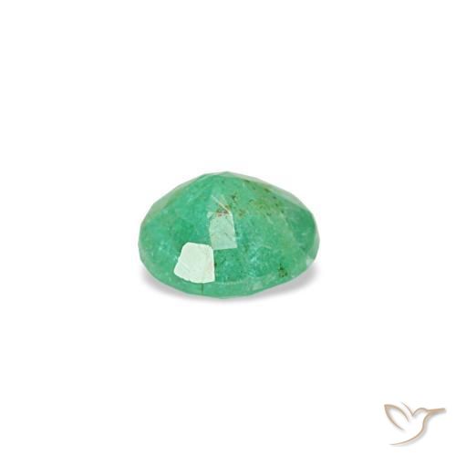 Smeraldo naturale verde da 0,15 ct, taglio rotondo, VS-SI