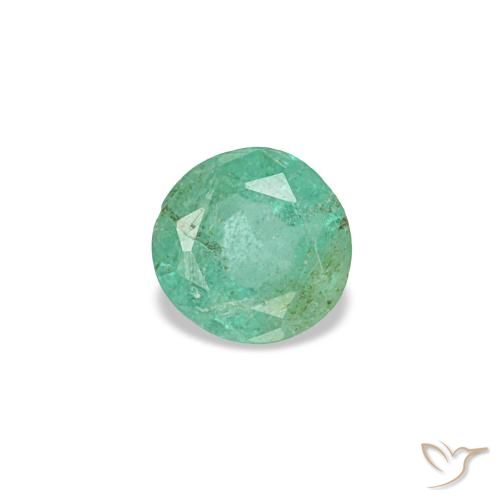 0.18ct verde smeraldo, rotondo, VS-SI