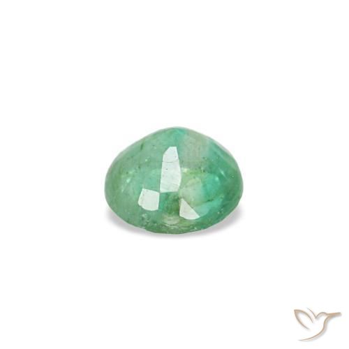 Smeraldo naturale verde da 0,16 ct, taglio rotondo, VS-SI