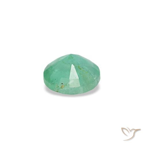 Smeraldo naturale verde da 0,17 ct, taglio rotondo, VS-SI