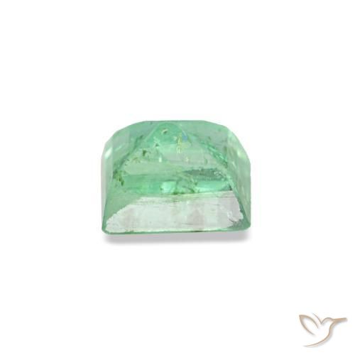 Smeraldo naturale verde da 0,14 ct, baguette, VS-SI