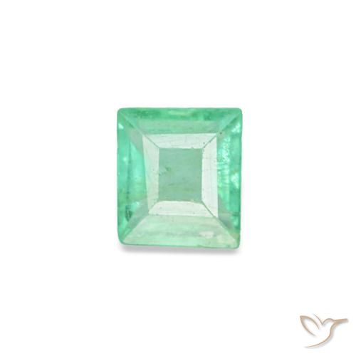 Smeraldo naturale verde da 0,10 ct, baguette, VS-SI
