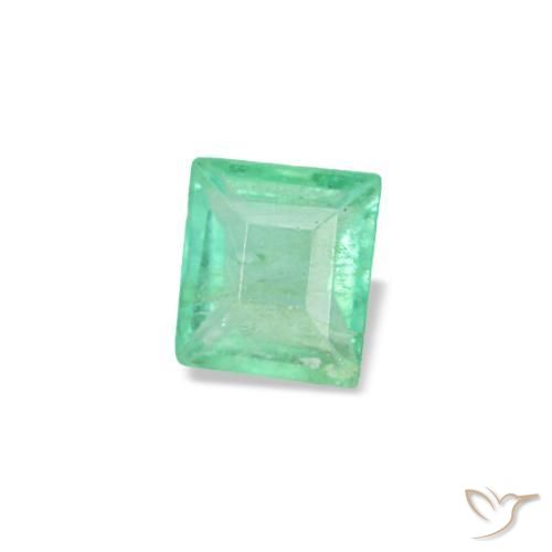 Smeraldo naturale verde da 0,10 ct, baguette, VS-SI
