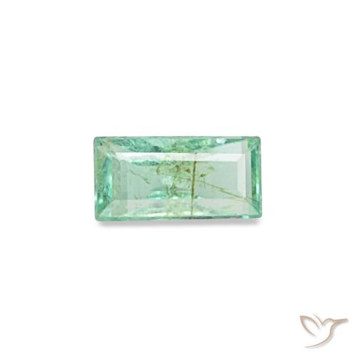 0.12ct verde smeraldo, baguette, VS-SI