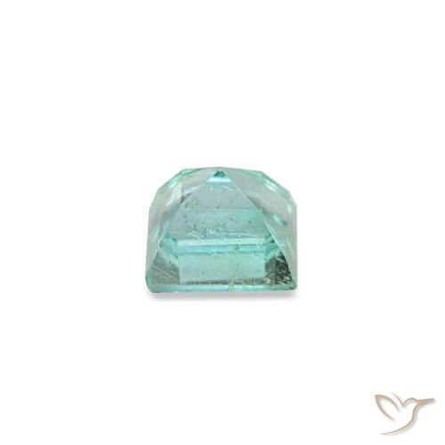 Smeraldo naturale verde da 0,09 ct, quadrato, VVS-VS