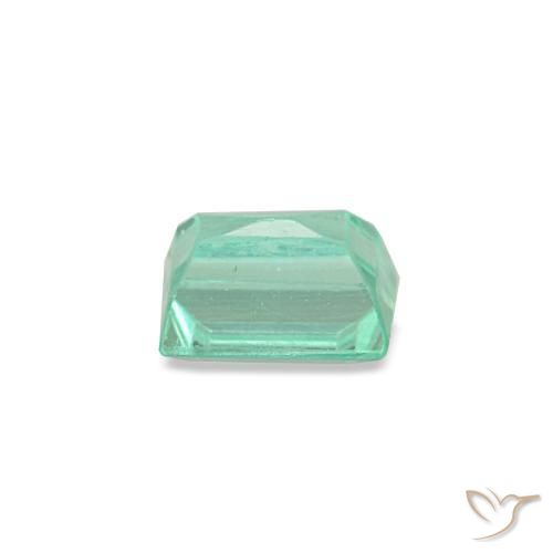 Smeraldo naturale verde da 0,13 ct, baguette, VVS-VS