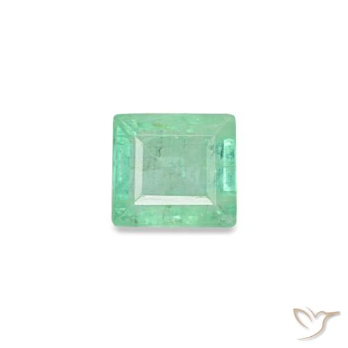 Smeraldo naturale verde da 0,14 ct, baguette, VS