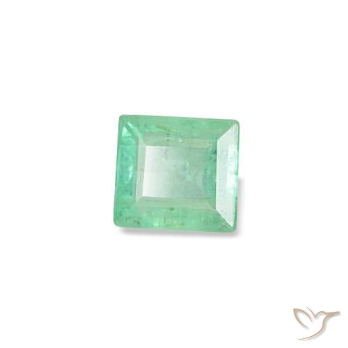 Smeraldo naturale verde da 0,14 ct, baguette, VS