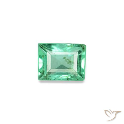 0.13ct verde smeraldo, baguette, VS