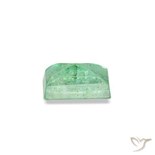 Smeraldo naturale verde da 0,16 ct, baguette, VS