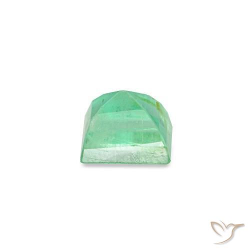 Smeraldo naturale verde da 0,17 ct, baguette, VS
