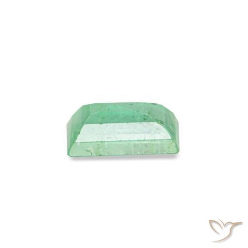 Smeraldo naturale verde da 0,13 ct, baguette, VS-SI