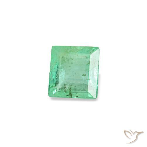 Smeraldo naturale verde da 0,15 ct, baguette, SI