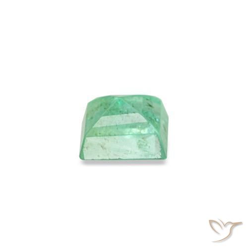 Smeraldo naturale verde da 0,15 ct, baguette, SI