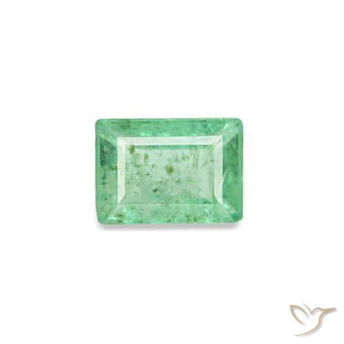 0.15ct verde smeraldo, baguette, SI
