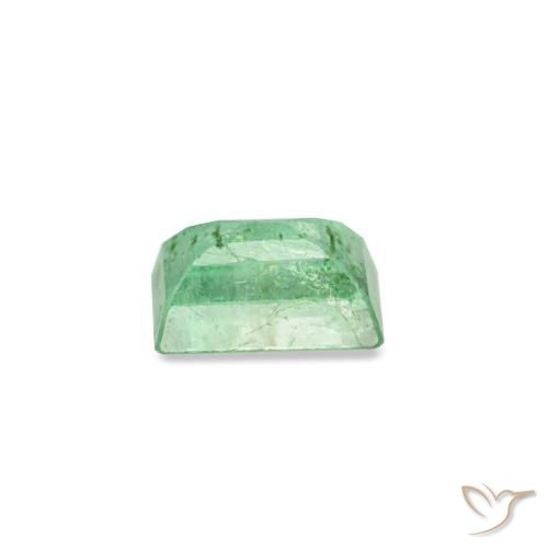 Smeraldo naturale verde da 0,15 ct, baguette, SI