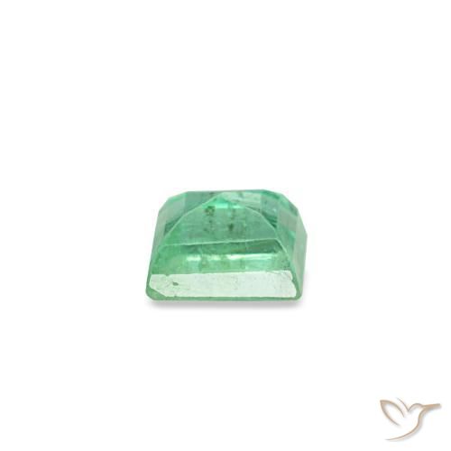 Smeraldo naturale verde da 0,14 ct, baguette, VS-SI